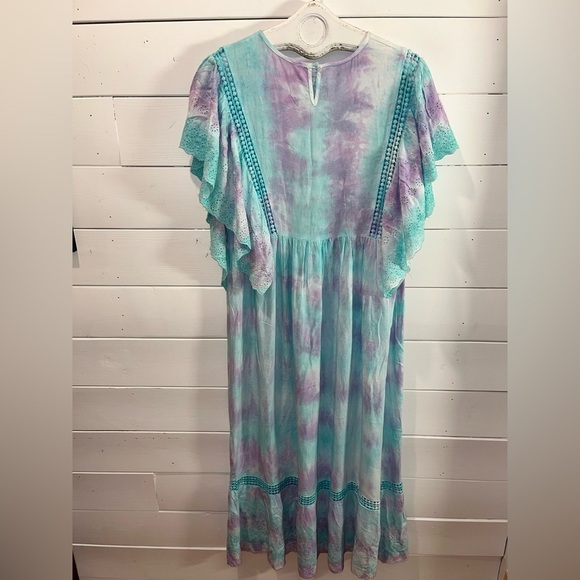 RAGA - Boho Tie-Dye Midi Dress - Size M - Picture 8 of 10